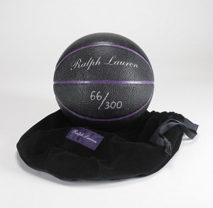 Баскетбольный мяч от LeBron James x Ralph Lauren Purple Label