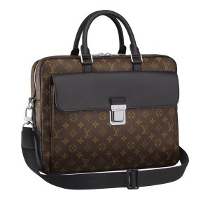 Louis Vuitton Monogram Macassar Soft Briefcase