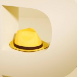 Мужская желтая шляпа-федора Paul Smith