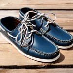 Синие лодочные туфли Yuketen