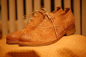 Коричневые ботинки H? Katsukawa from Tokyo из искуственно состаренной кожи