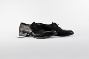 Черные мужские туфли «оксфорд»