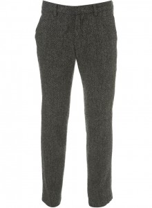 Мужские твидовые брюки серого цвета, Harris Tweed x Topman