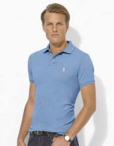 Голубая рубашка поло, Polo Ralph Lauren