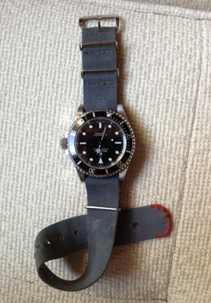 Мужские часы Rolex Submariner на нейлоновом ремешке нато
