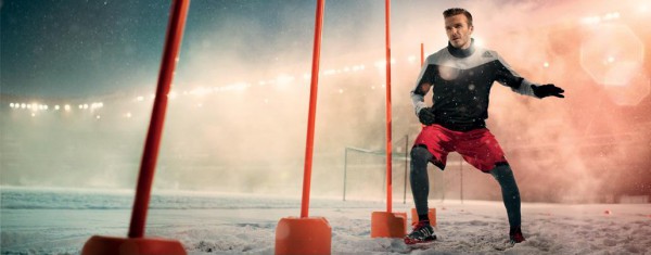 Дэвид Бекхэм в рекламной кампании одежды для тренировок adidas Climawarm+